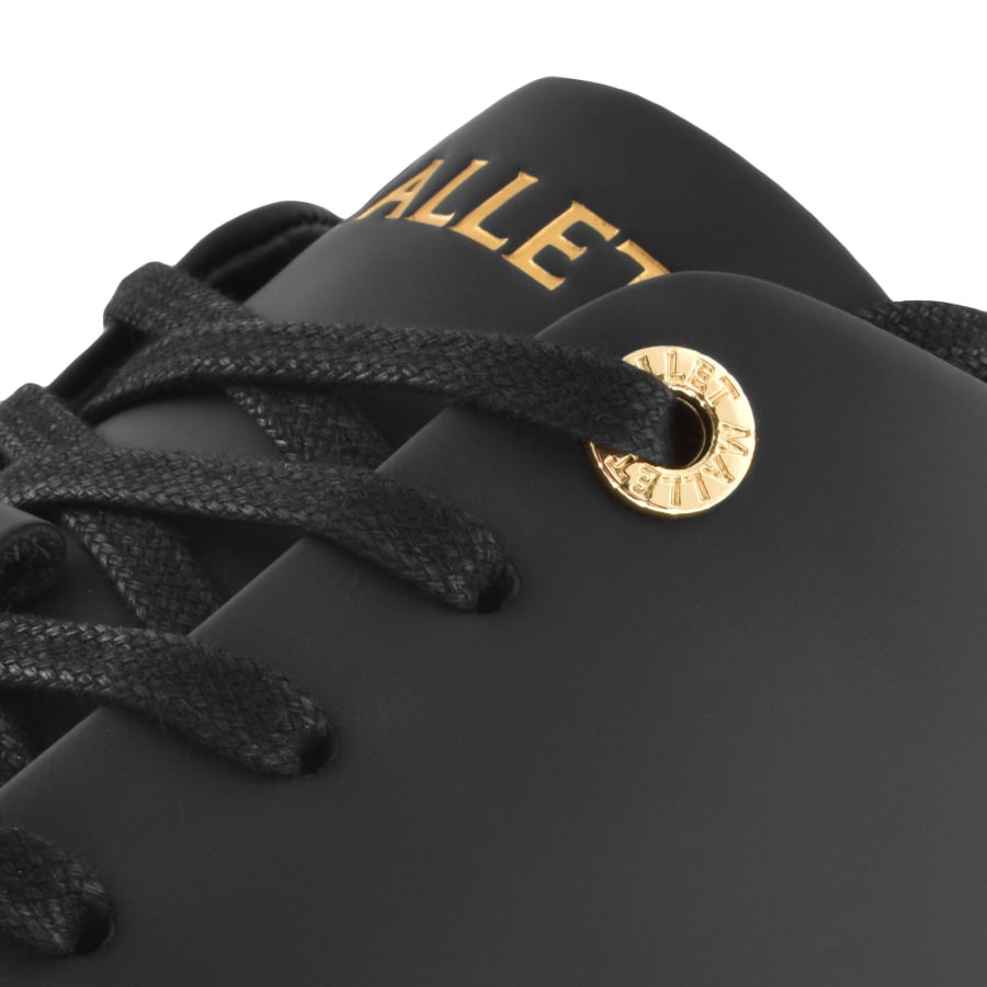 Tommy mallet black trainers best sale